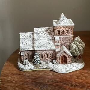 Vtg Lilliput Lane Cottage All Saints Watermillock Lakeland Christmas Collection